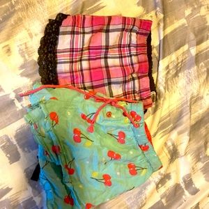 Pj shorts for only $20 together and they are size medium and very comfortable!